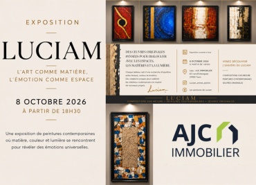 Exposition « Renaissances » : Luciam expose chez AJC Immobilier