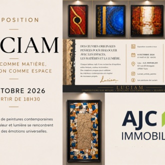 Exposition « Renaissances » : Luciam expose chez AJC Immobilier